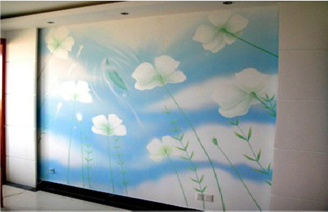 恩施画墙绘怎么画好白云的蓬松感？