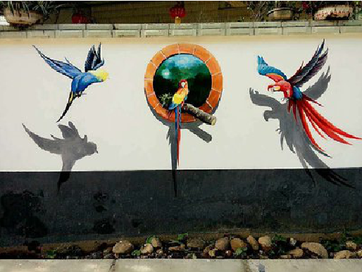 恩施视觉错位-3D墙绘设计