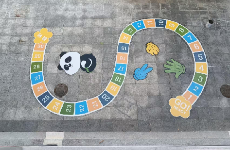 恩施地面游戏彩绘