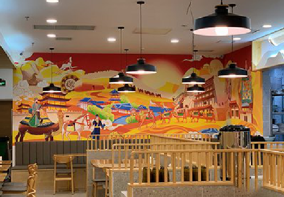 恩施商业空间彩绘介绍。