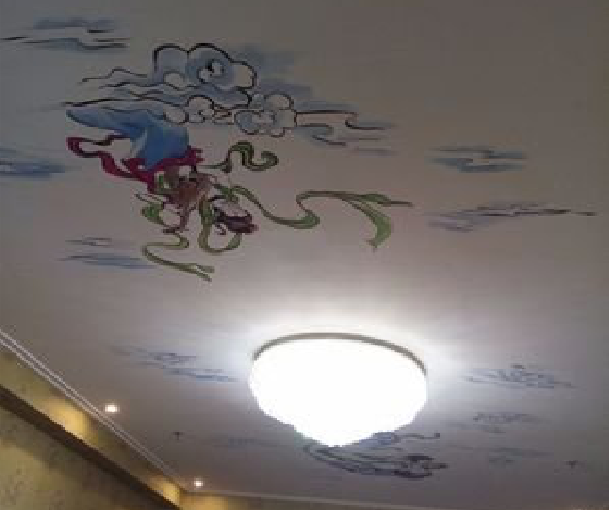 恩施如何快速绘制天花板上的手绘墙？