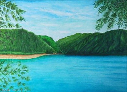 恩施在墙绘中，如何绘画绿水青山？